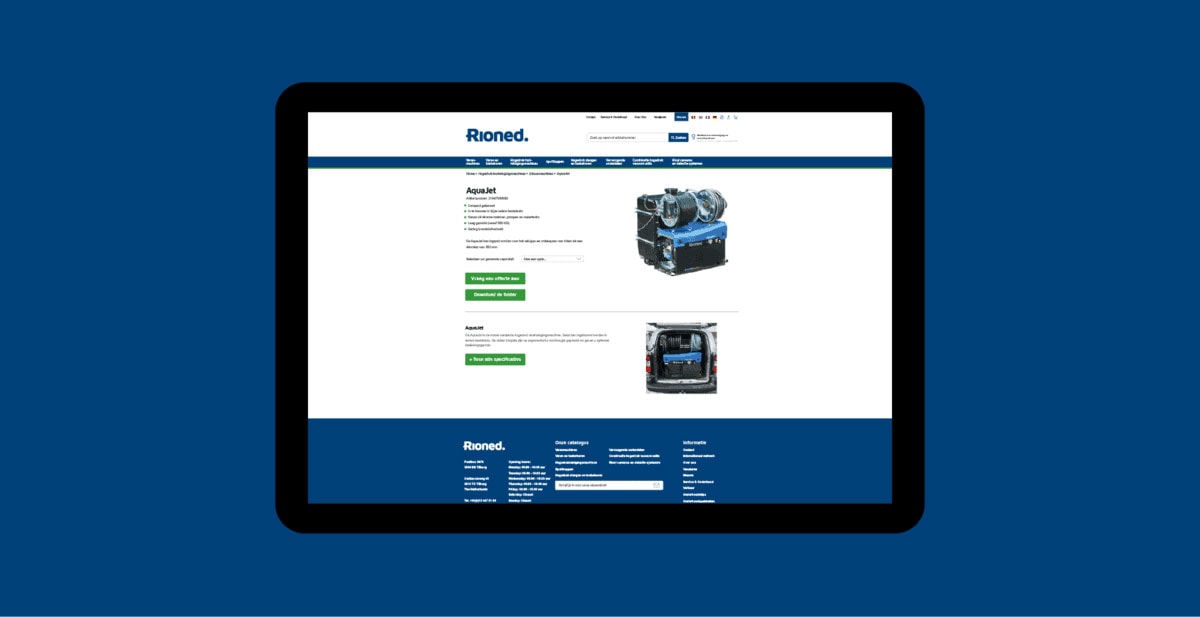 Rioned-website-design